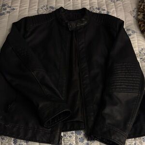 Men’s Express Black Leather Jacket